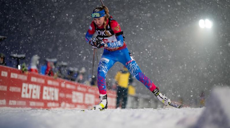 Бабиков и Буртасова выиграли сингл-микст на чемпионате Европы по биатлону