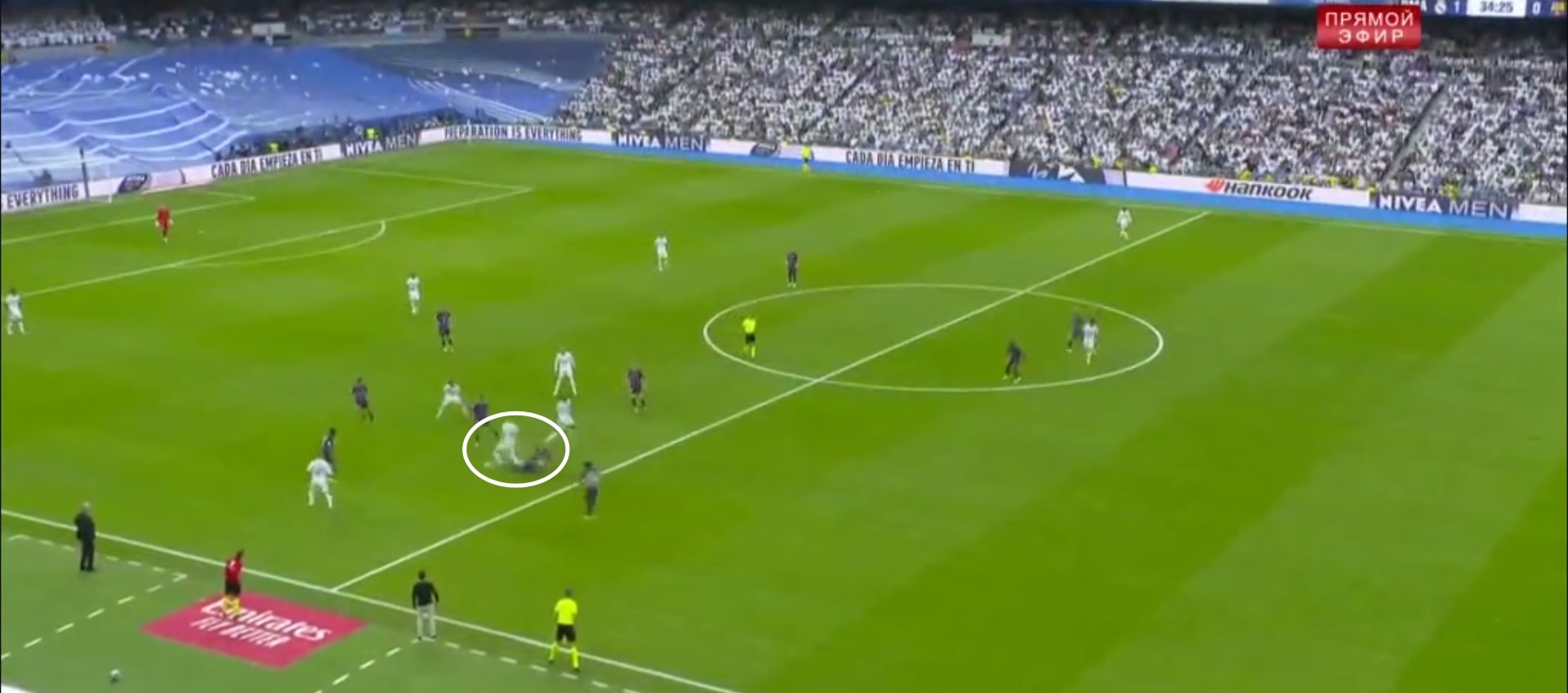 Бензема помог в глубине перед вторым голом «Реала»