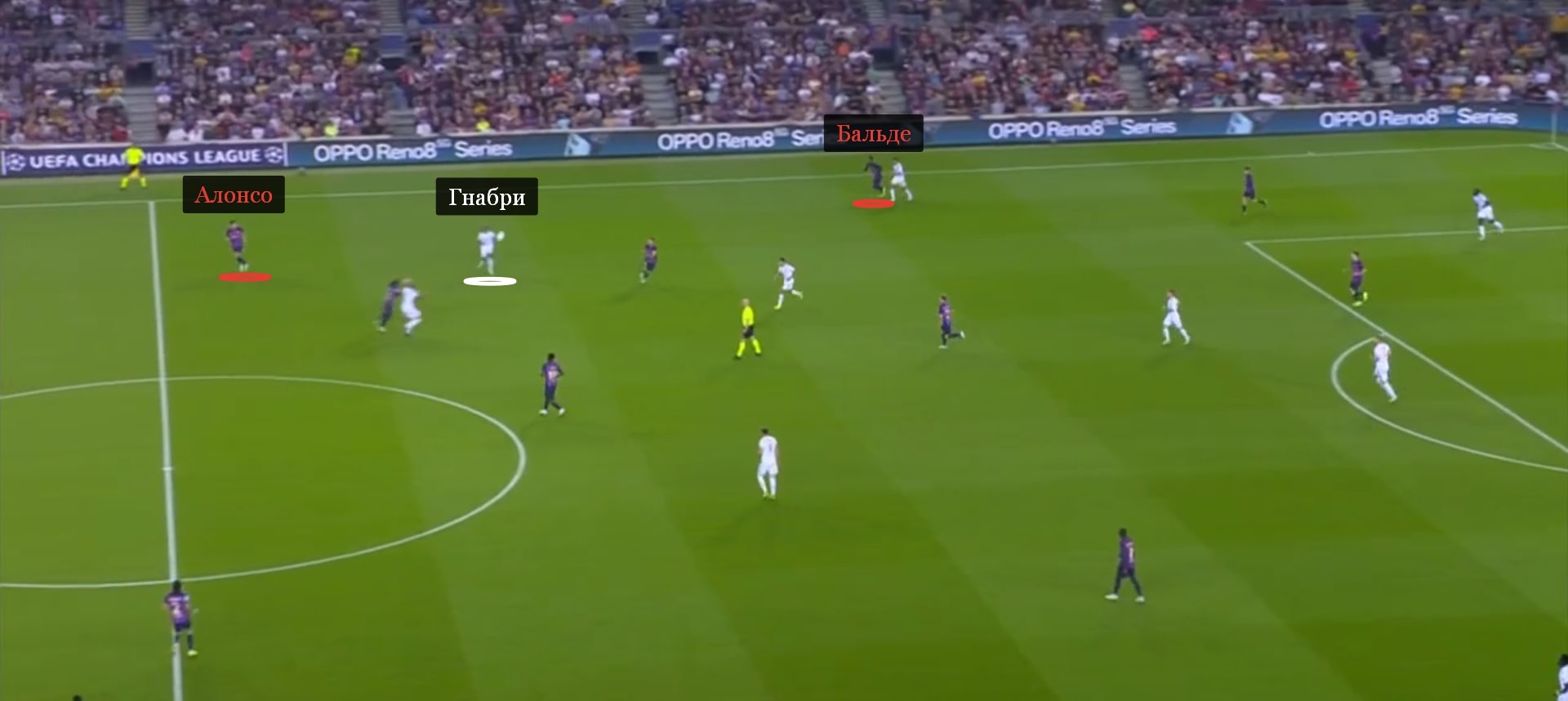 Из-за высокой позиции Бальде и низкой – Алонсо Гнабри остался без опеки