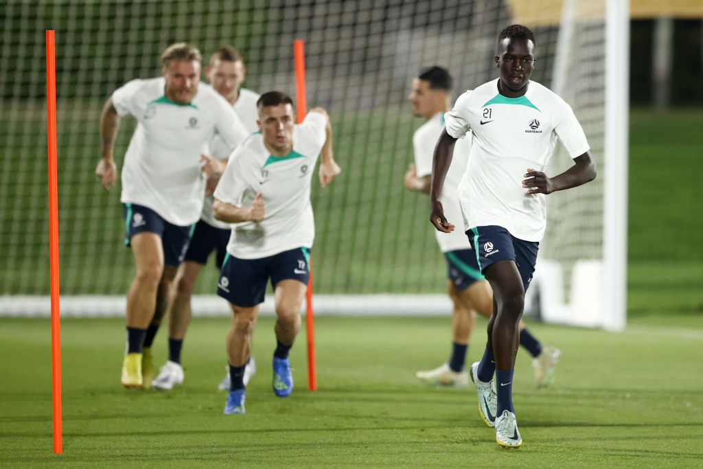 Гарант Куол на тренировке