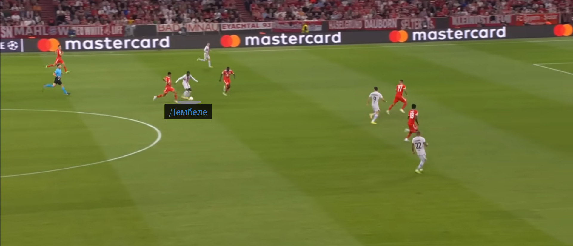 Рывок Дембеле запускает контратаку «Барселоны», которая привела к моменту Левандовского