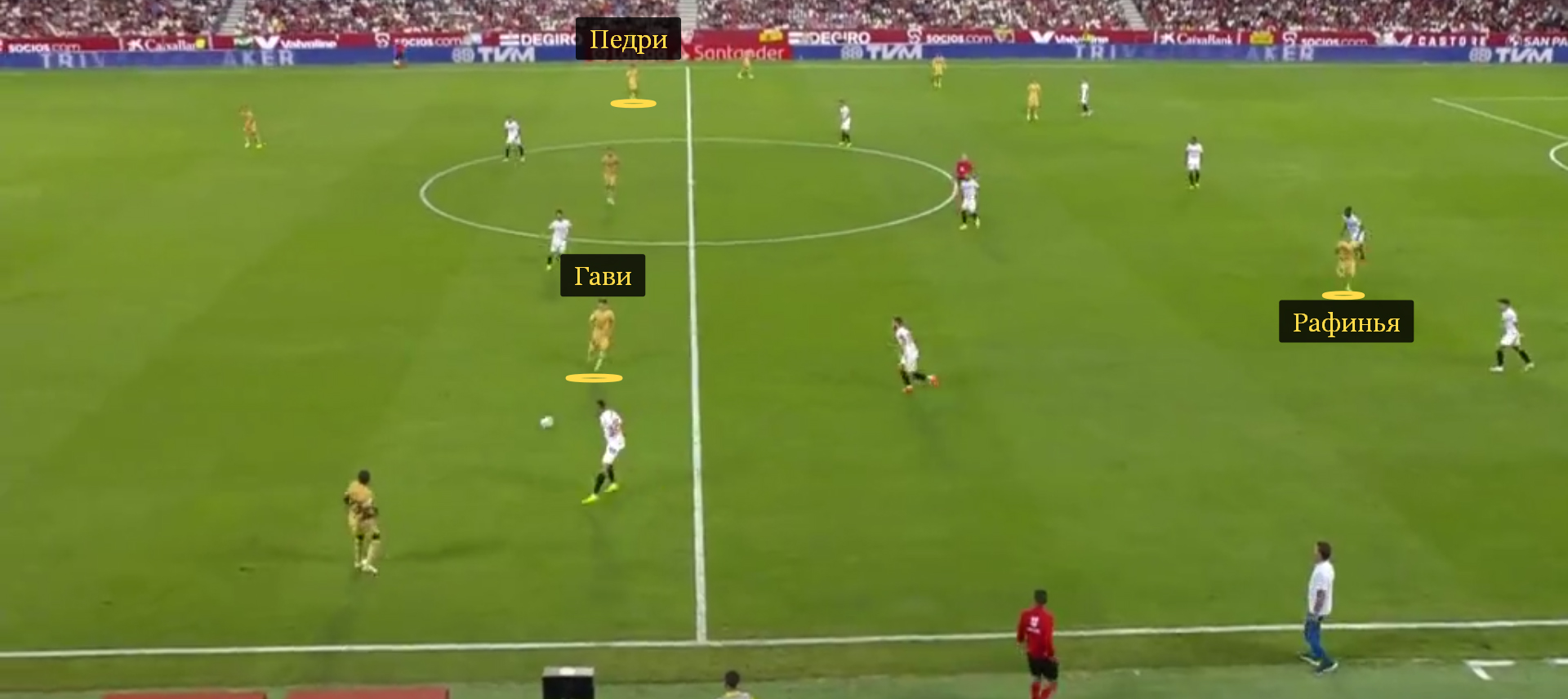 Поскольку место второго форварда ушло Рафинье, Гави и Педри задержались в полузащите