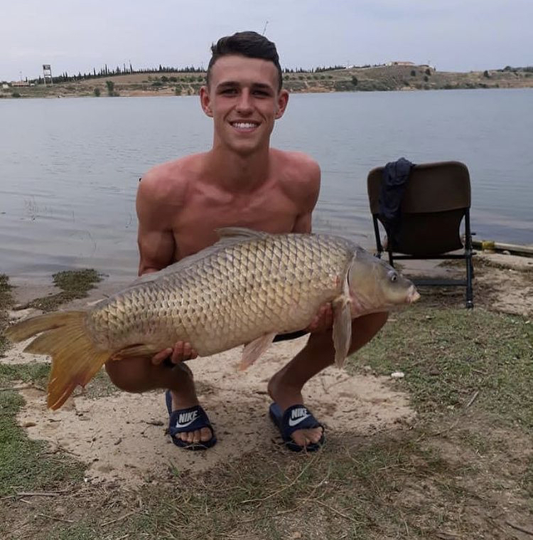 Фил Фоден с рыбой