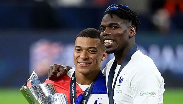 Килиан Мбаппе и Поль Погба