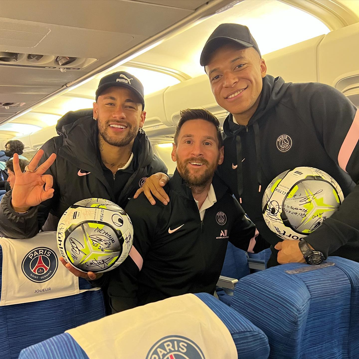 Неймар, Лео Месси и Килиан Мбаппе