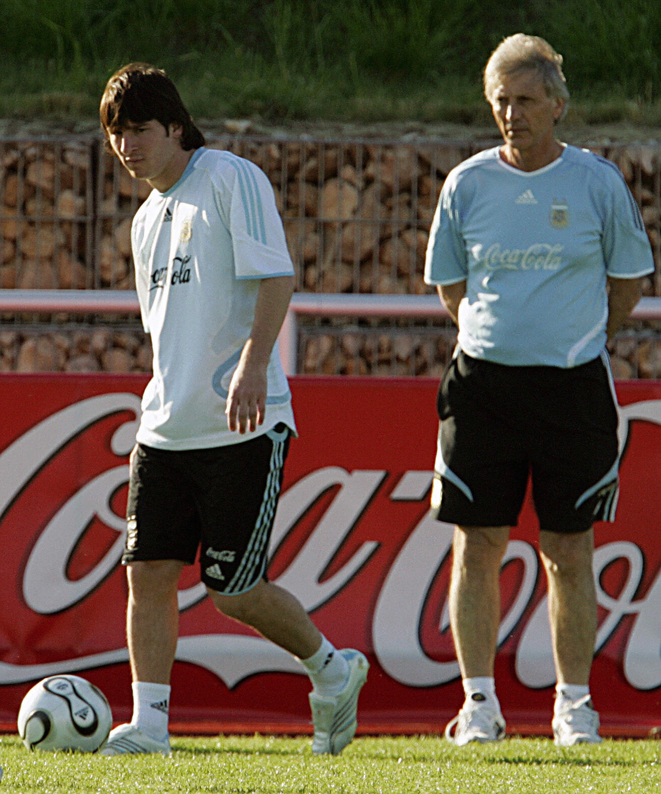 Лео Месси и Хосе Пекерман в Германии